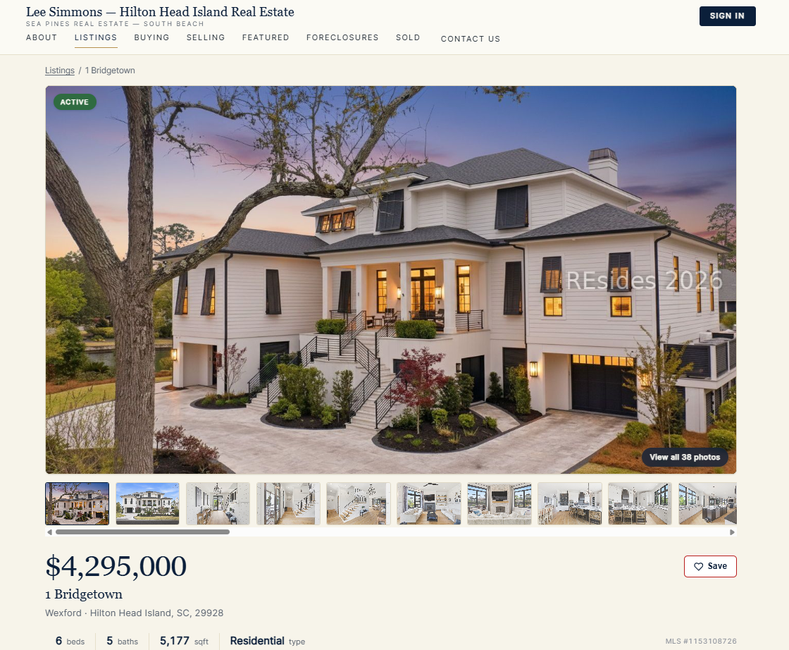 Property detail page - CayIQ product screenshot